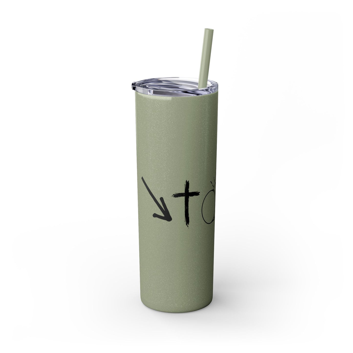 THE GOSPEL SKINNY TUMBLER WITH STRAW, 20oz