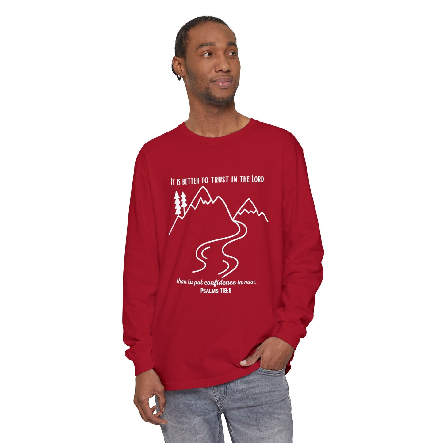 PSALMS 118:8 LONG-SLEEVE SHIRT